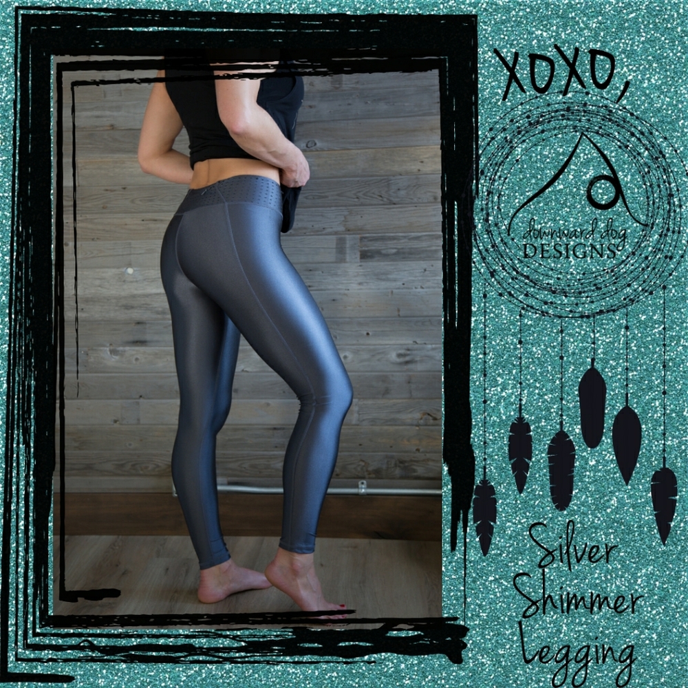 Silver shimmer legging